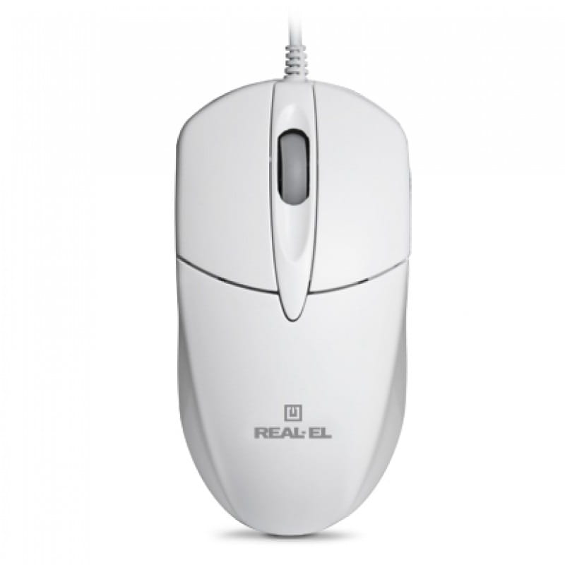 Мышь REAL-EL RM-211 White (EL123200014)
