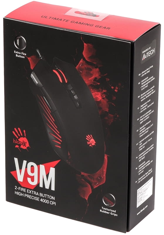 Мышь A4Tech V9M Bloody Black Extra Fire Button