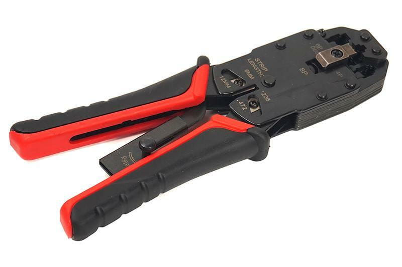 Інструмент для обжиму RJ45, RG12, RG11 PowerPlant (2008R)