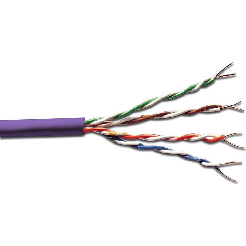 Кабель Digitus кат. 6 UTP, 305m, AWG 23/1, LSZH-1, simplex, фиолетовый (DK-1613-VH-305)