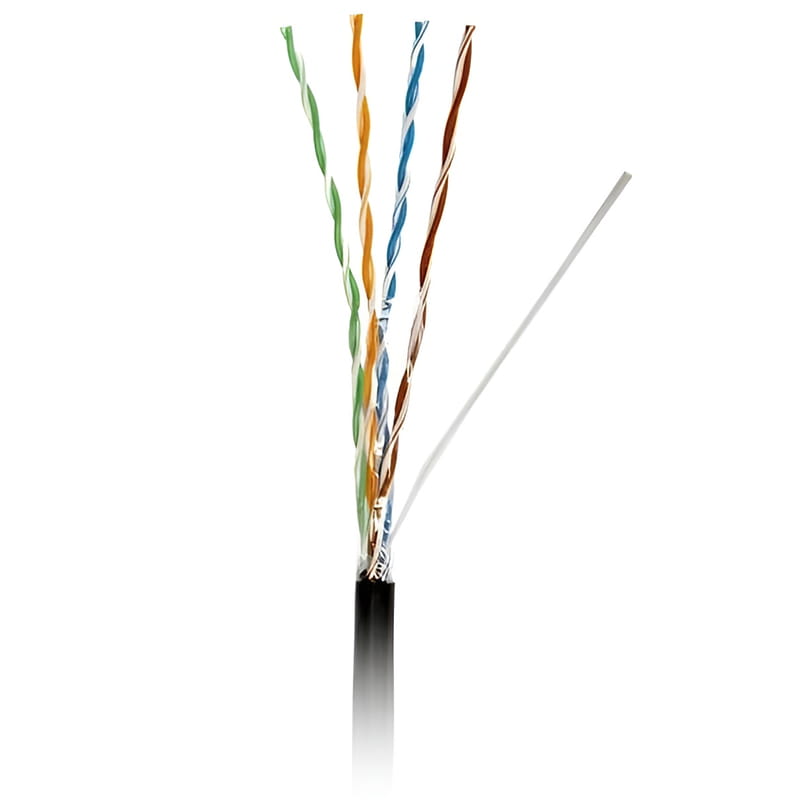 Кабель для зовнішньої прокладки Atcom (20799) Standard FTP, 4*2*0.5мм, ССА, CAT5e, 305м