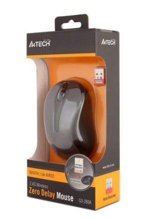 Миша бездротова A4Tech G3-280A Grey USB