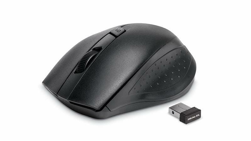 Мишка бездротова REAL-EL RM-300 Black/Grey USB