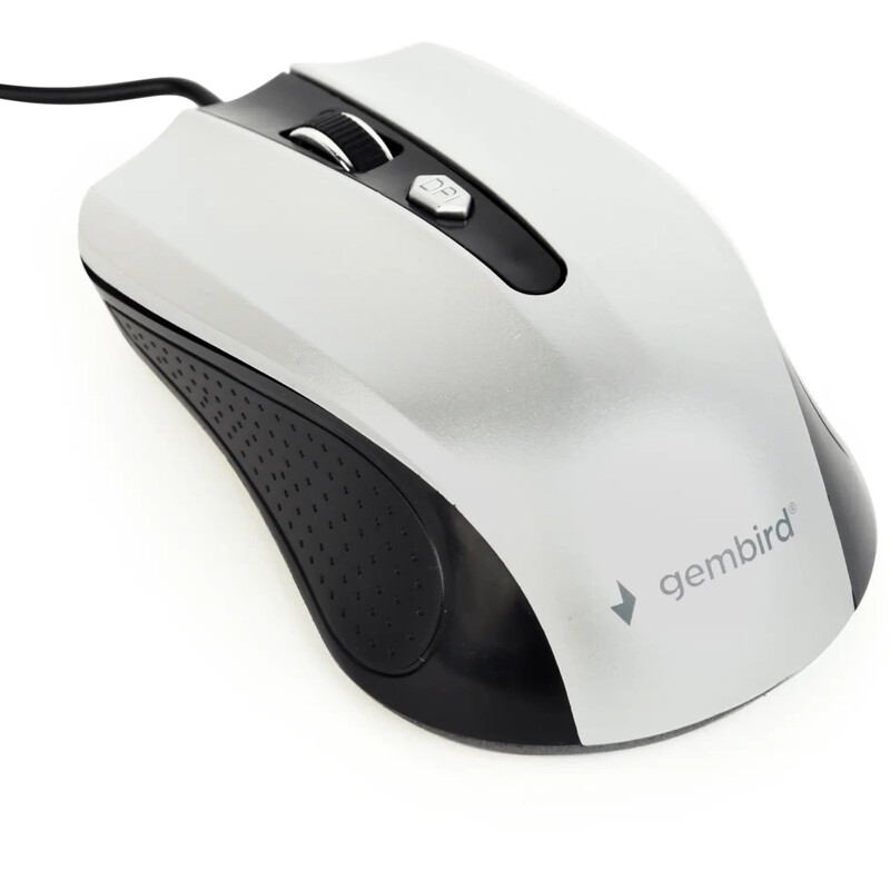 Мышь Gembird MUS-4B-01-BS Black/Silver