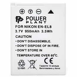 Акумулятор PowerPlant Nikon EN-EL8 950mAh (DV00DV1084)