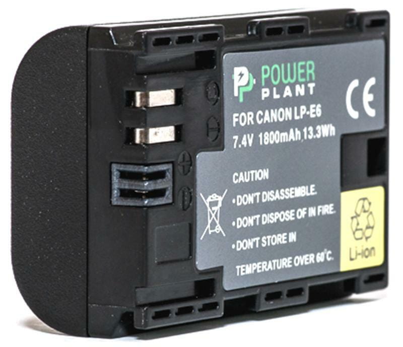 Аккумулятор PowerPlant Canon LP-E6 Chip 1800mAh (DV00DV1243)