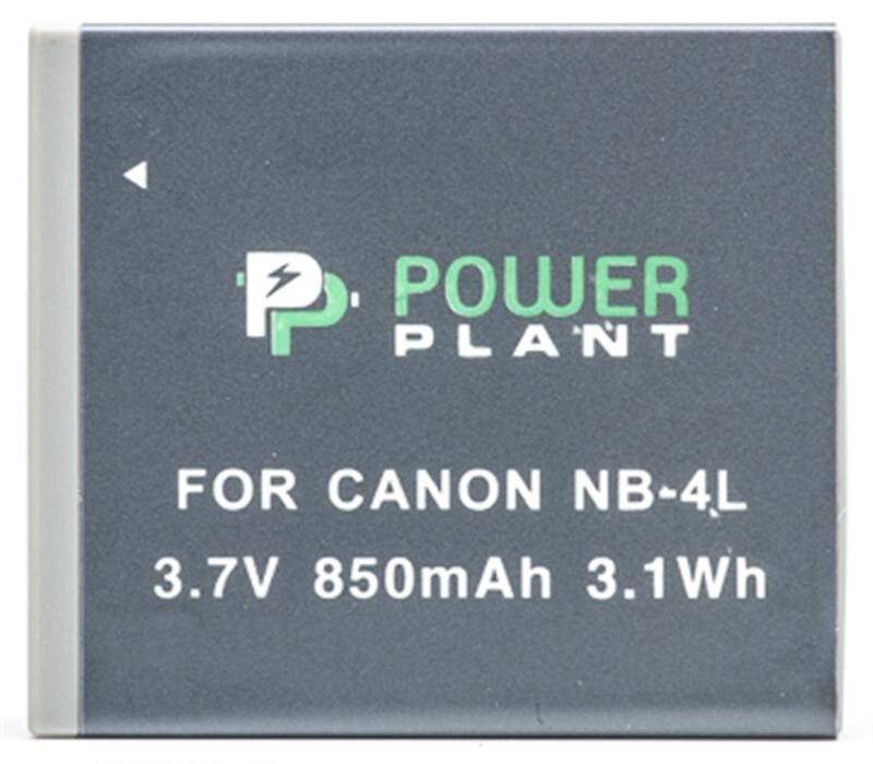 Аккумулятор PowerPlant Canon NB-4L 850mAh (DV00DV1006)