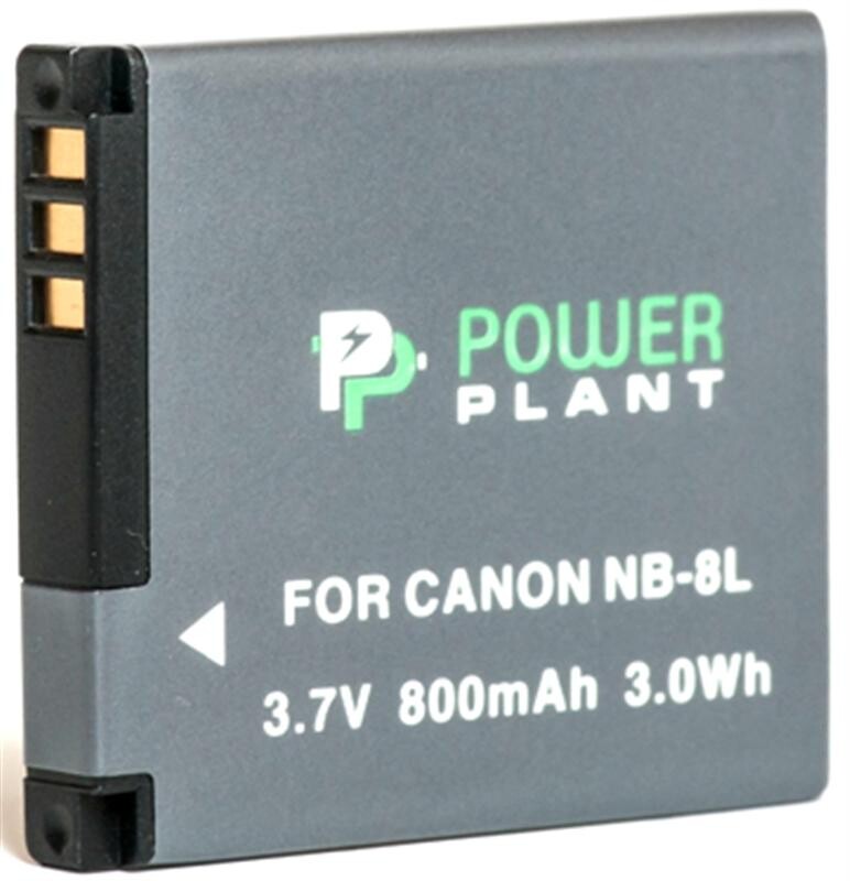 Аккумулятор PowerPlant Canon NB-8L 800mAh (DV00DV1256)