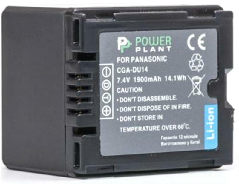 Аккумулятор PowerPlant Panasonic CGA-DU14 1900mAh (DV00DV1182)