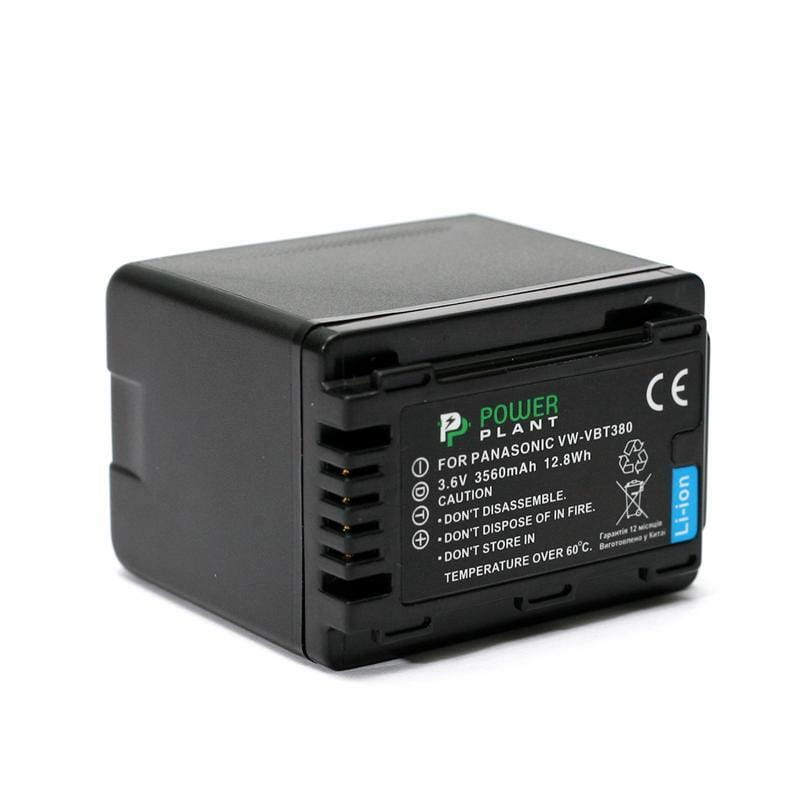 Акумулятор PowerPlant Panasonic VW-VBT380 3560mAh (DV00DV1411)