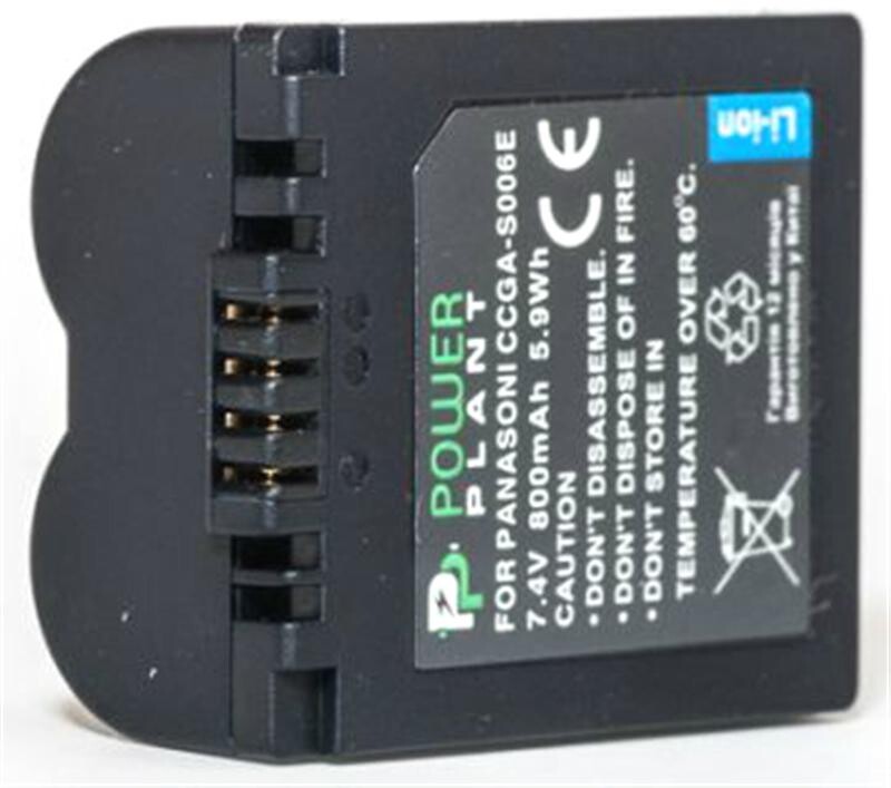 Аккумулятор PowerPlant Panasonic S006E 800mAh (DV00DV1100)