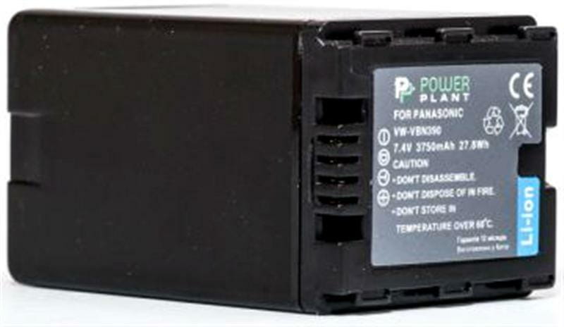 Акумулятор PowerPlant Panasonic VW-VBN390 3750mAh (DV00DV1346)
