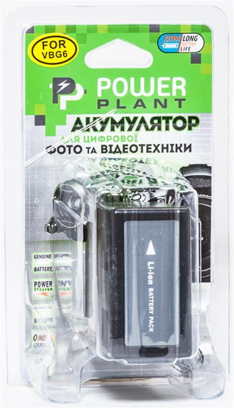 Аккумулятор PowerPlant Panasonic VW-VBG6 6600mAh (DV00DV1279)