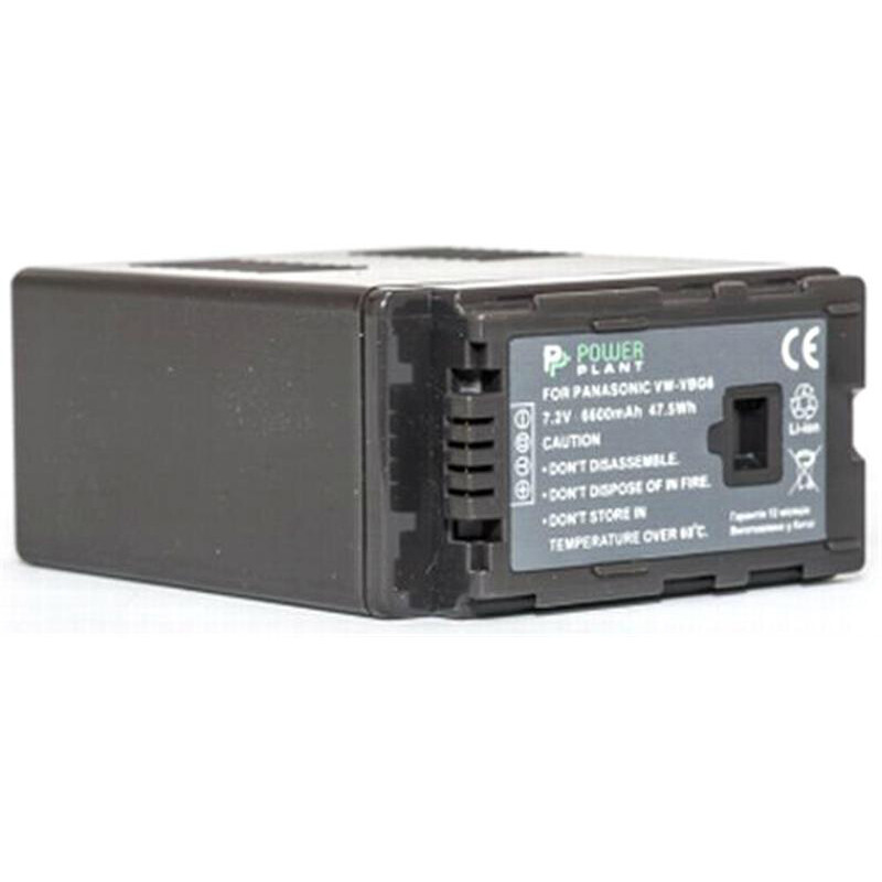 Аккумулятор PowerPlant Panasonic VW-VBG6 6600mAh (DV00DV1279)
