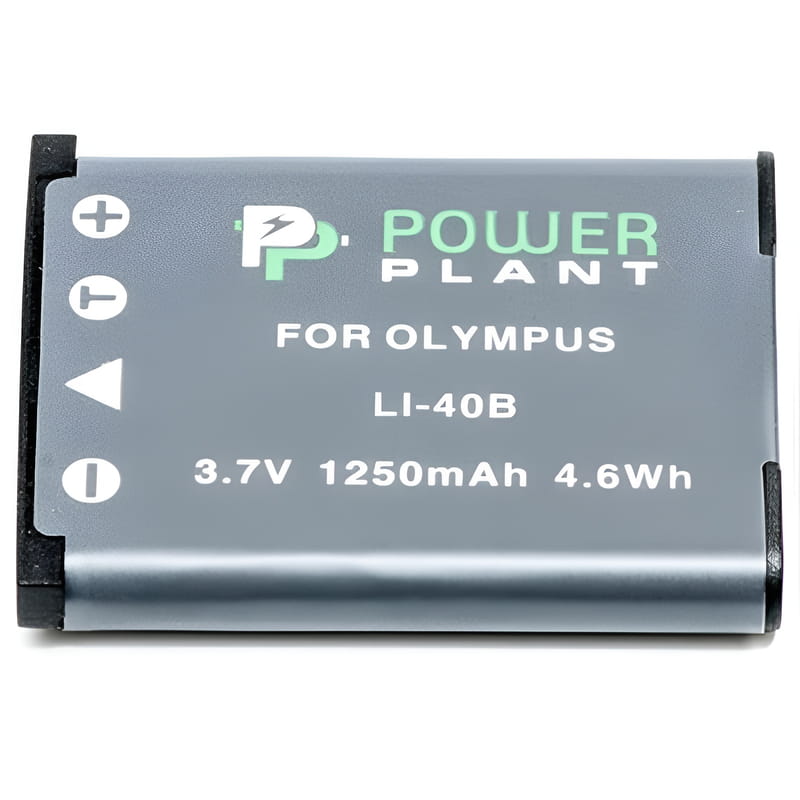 Акумулятор PowerPlant Olympus Li-40B, Li-42B, D-Li63, NP-45, NP-80, EN-EL10 1250mAh (DV00DV1090)