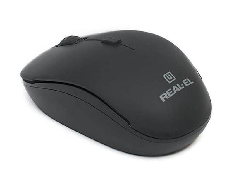Мышь беспроводная REAL-EL RM-301 Wireless Black