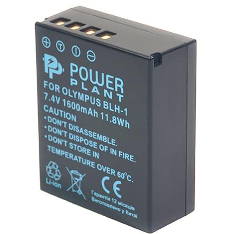 Аккумулятор PowerPlant Olympus BLH-1 1600mAh (CB970148)