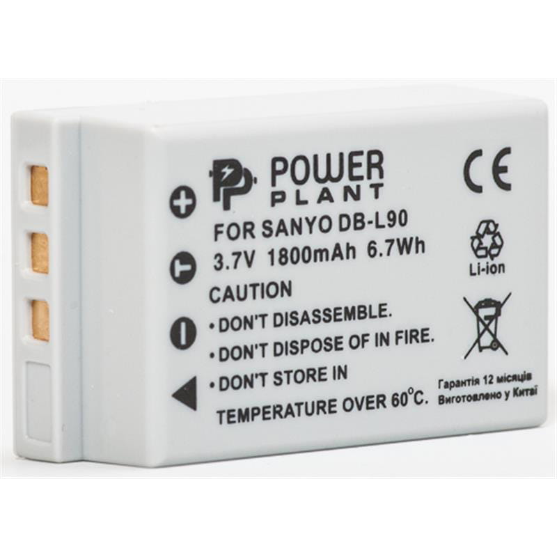 Акумулятор PowerPlant Sanyo DB-L90 1800mAh (DV00DV1267)