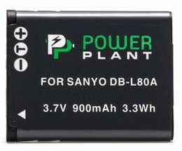 Акумулятор PowerPlant Sanyo DB-L80, D-Li88 900mAh (DV00DV1289)