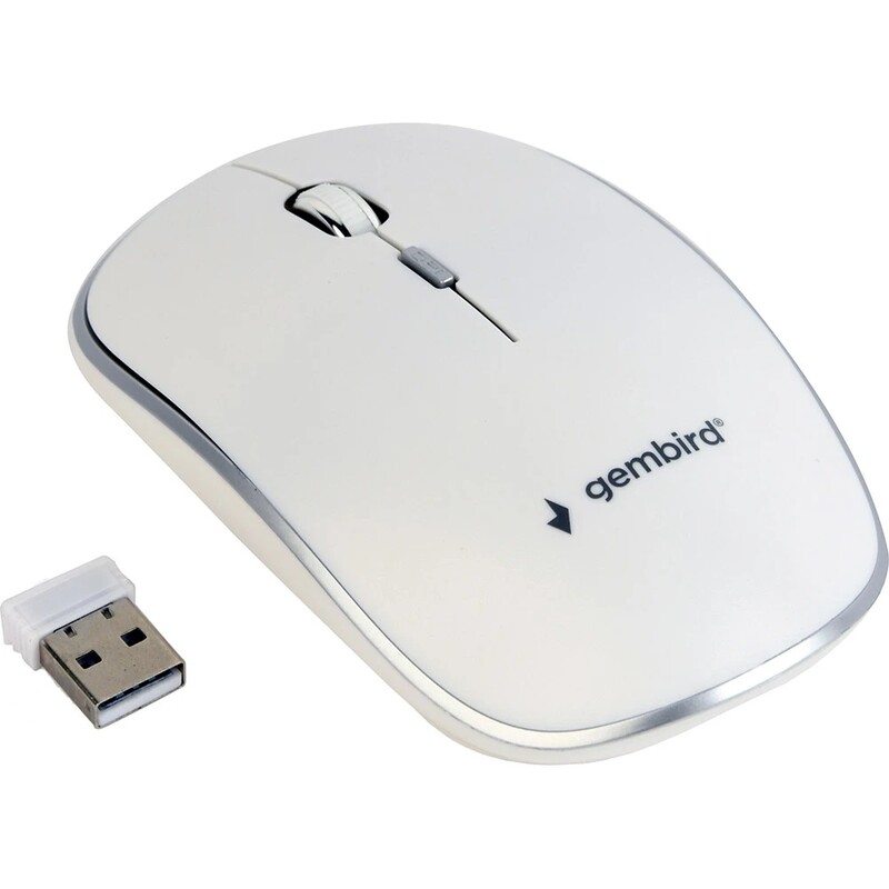 Миша бездротова Gembird MUSW-4B-01-W White USB