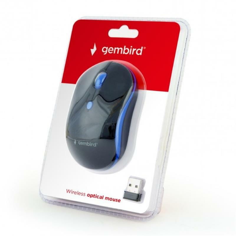 Мышь беспроводная Gembird MUSW-4B-03-B Black/Blue