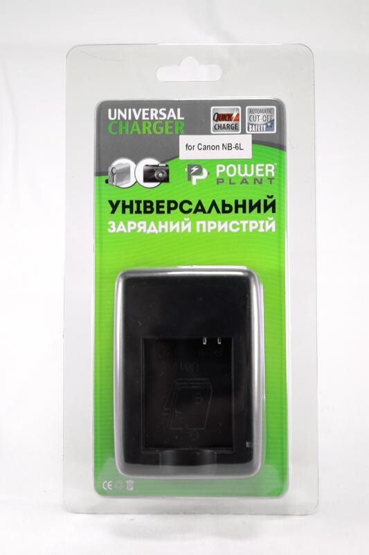 Зарядное устройство PowerPlant Canon NB-6L, Samsung SLB-10A Slim (DVOODV2232)