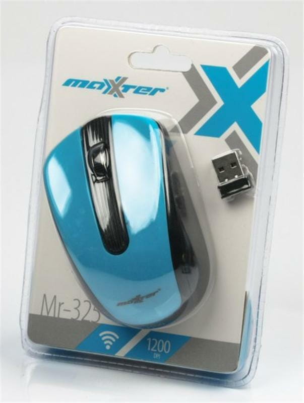 Мышь беспроводная Maxxter Mr-325-B Blue USB