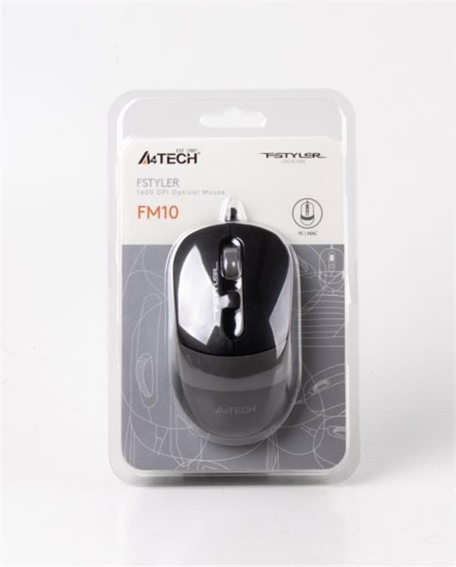Мышь A4Tech FM10 Black/Grey