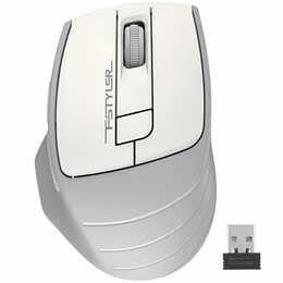 Миша бездротова A4Tech FG30 Grey/White