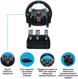 Купить Руль Logitech G29 Driving Force PC/PS3/PS4 Black (941-000112) Руль Logitech G29 Driving Force PC/PS3/PS4 Black (941-000112)