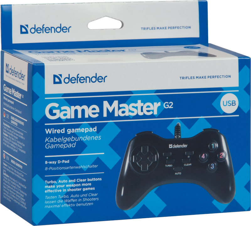 Геймпад Defender Master G2 (64258) Black USB