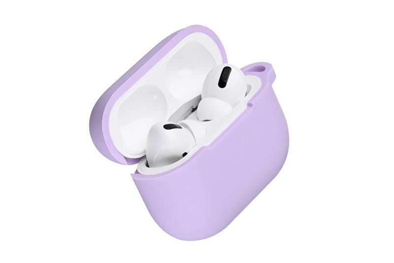 Чохол 2E Pure Color Silicone (2.5mm) для навушників Apple AirPods Pro Light Purple (2E-PODSPR-IBPCS-2.5-LPR)