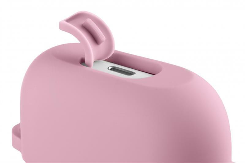 Чохол 2E Pure Color Silicone (2.5mm) для навушників Apple AirPods Pro Pink (2E-PODSPR-IBPCS-2.5-PK)