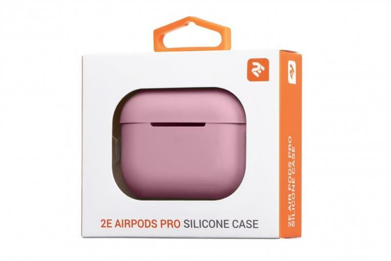Чехол 2E Pure Color Silicone (2.5mm) для наушников Apple AirPods Pro Pink (2E-PODSPR-IBPCS-2.5-PK)
