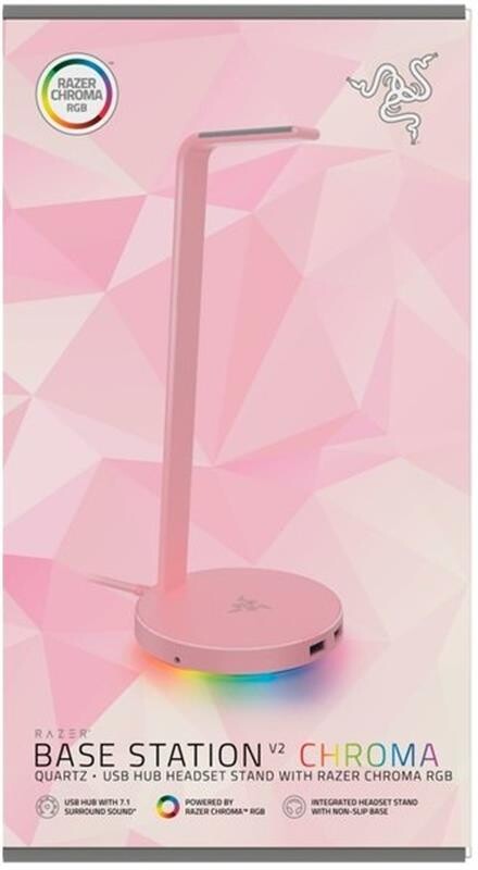 Подставка для наушников Razer Base Station V2 Chroma Quartz (RC21-01510200-R3M1)
