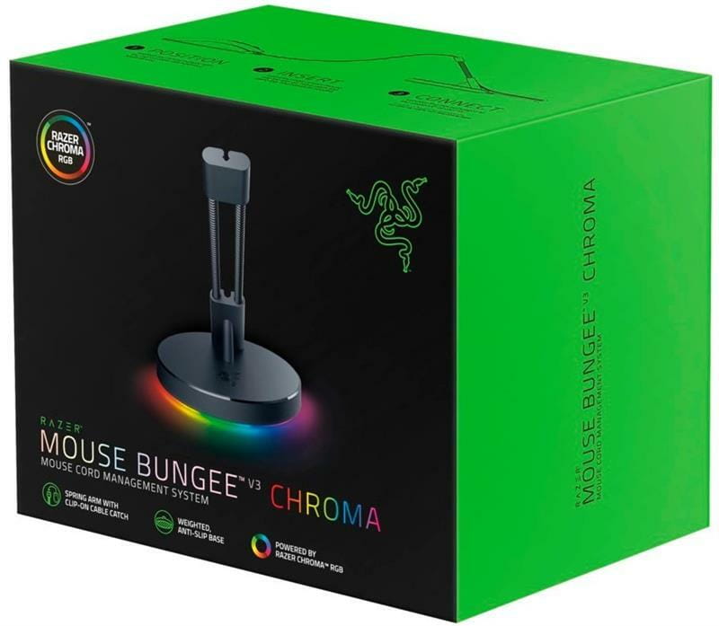 Держатель кабеля Razer Mouse Bungee V3 Chroma FRML Packaging RGB Black (RC21-01520100-R3M1)
