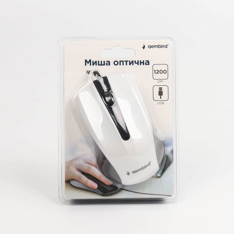 Мышь Gembird MUS-101-W White