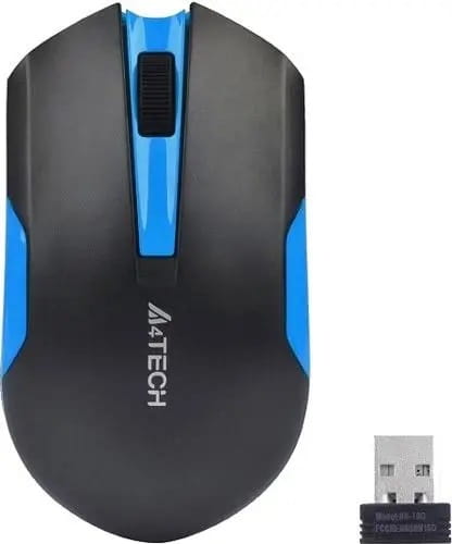 Мышь беспроводная A4Tech G3-200N Black/Blue USB V-Track