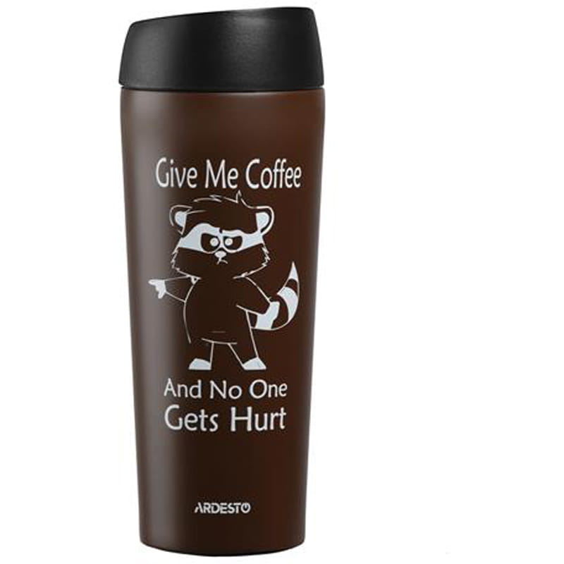 Термочашка Ardesto Coffee time Raccoon (AR2645DML)