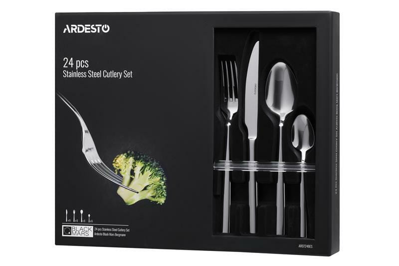 Набор столовых приборов Ardesto Black Mars (AR0724BES) 24 предмета