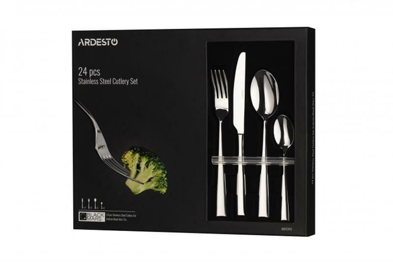 Набор столовых приборов Ardesto Black Mars Tia (AR0724TS) 24 предмета
