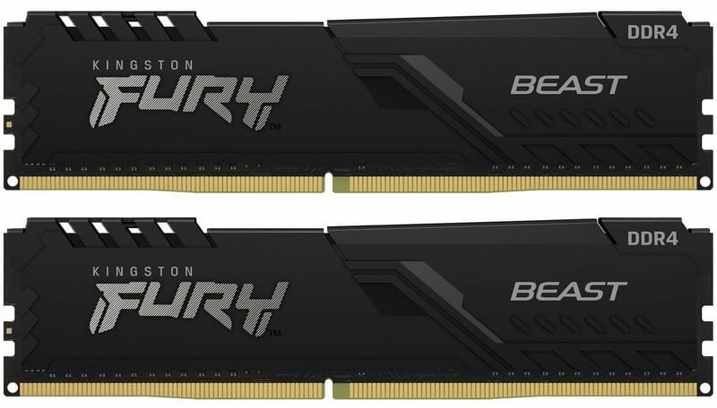 Модуль пам`ятi DDR4 2x16GB/3200 Kingston Fury Beast Black (KF432C16BB1K2/32)