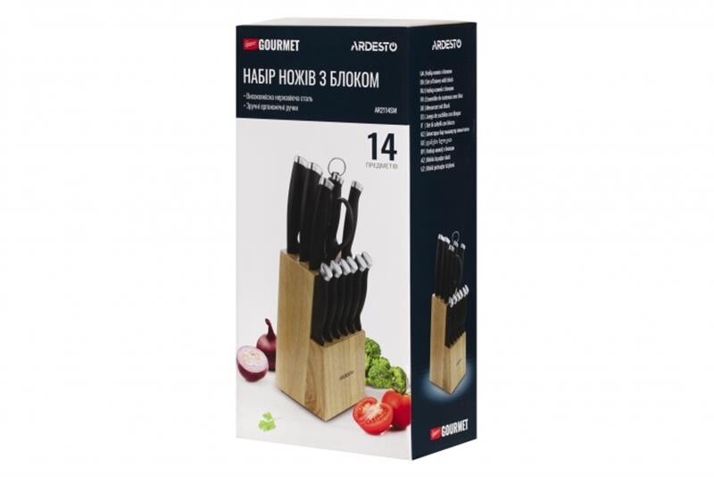 Набір ножів Ardesto Gemini Gourmet 14 предметів (AR2114SW)