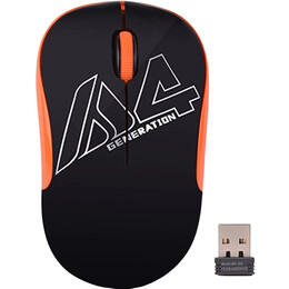 Мышь беспроводная A4Tech G3-300N Black/Orange USB V-Track