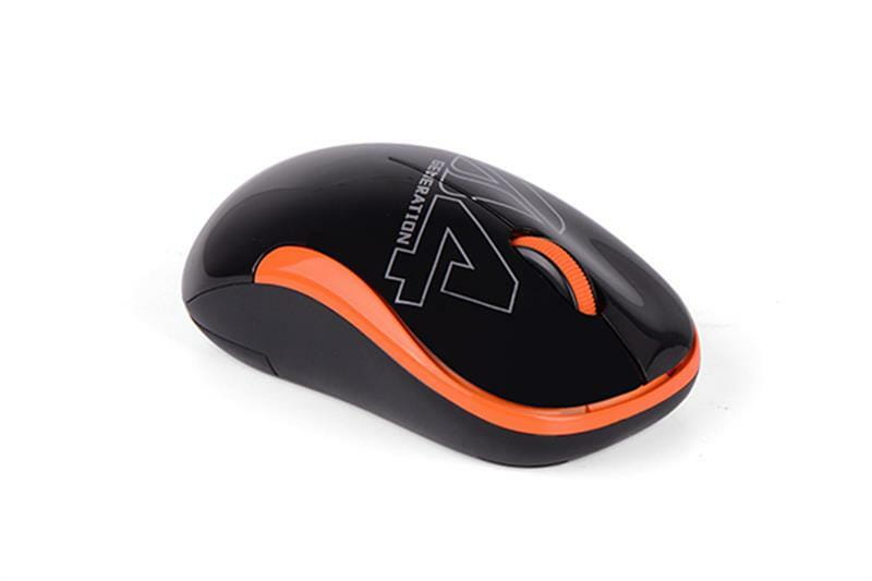 Мишка бездротова A4Tech G3-300N Black/Orange USB V-Track