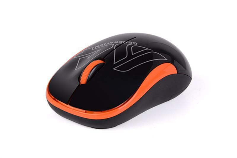 Мишка бездротова A4Tech G3-300N Black/Orange USB V-Track