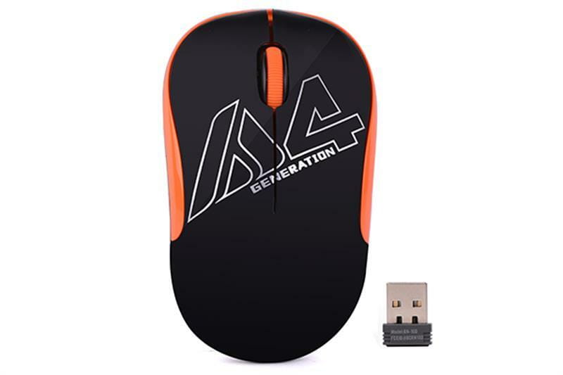 Мишка бездротова A4Tech G3-300N Black/Orange USB V-Track