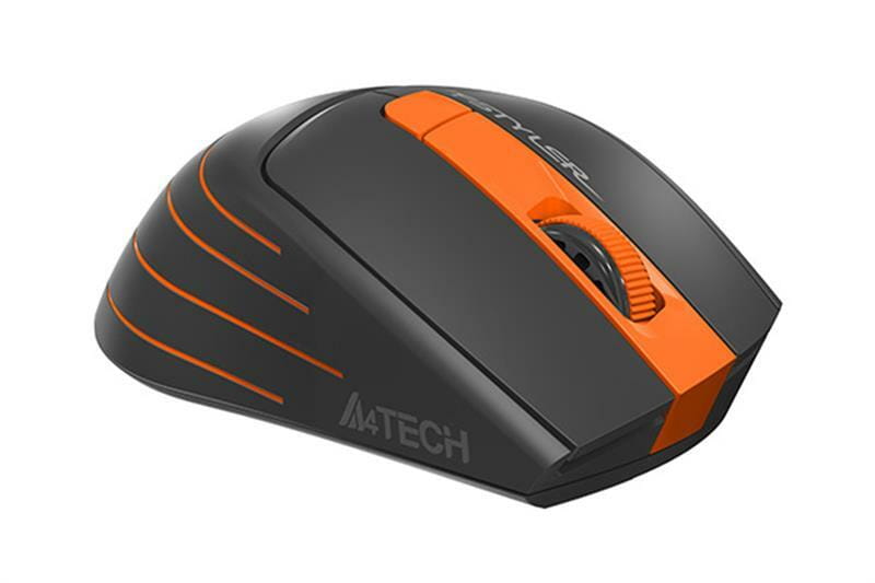 Мышь беспроводная A4Tech FG30 Black/Orange USB