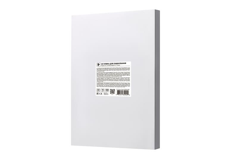 Пленка для ламинирования 2E (2E-FILM-A3-075M), A3, матовая, 75мк, 100 шт