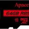 Фото - Карта пам`ятi MicroSDHXC 64GB UHS-I Class 10 Apacer + SD adapter (AP64GMCSX10U5-R) | click.ua